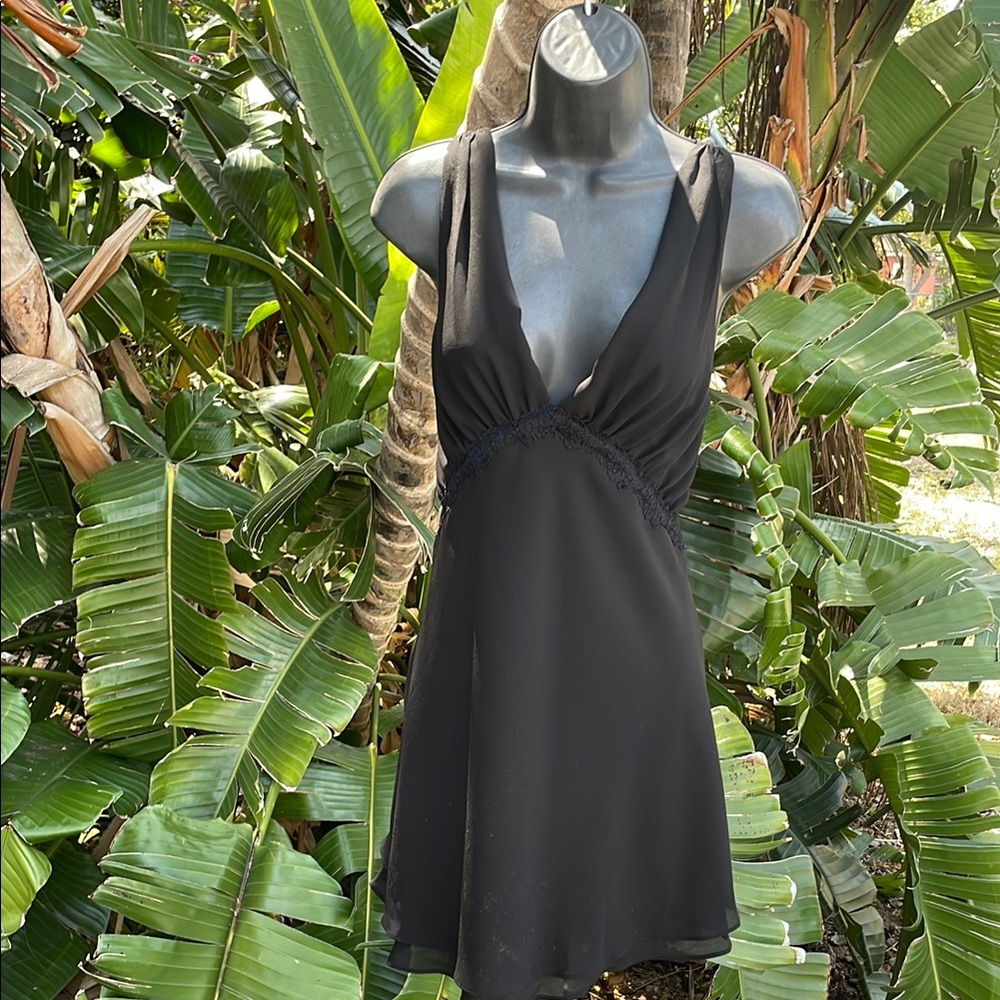 Jones, New York lace trim, slip or slip dress